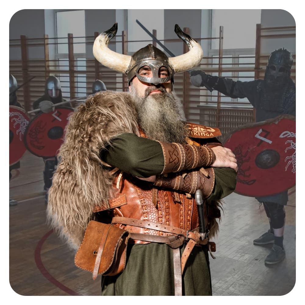 Udział w treningu Vikingowym ze Sławkiem Vikingiem i jego drużyną